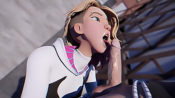 Experience The Thrill Of Spider-Gwen'S Deepthroat And Pawg Skills